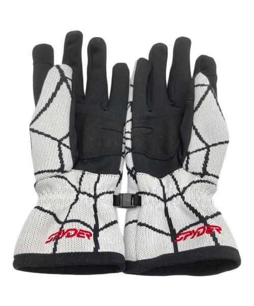 SUPREME（シュプリーム）SUPREME (シュプリーム) SPYDER (スパイダー) Gloves ホワイト×ブラック サイズ:Sの古着・服飾アイテム