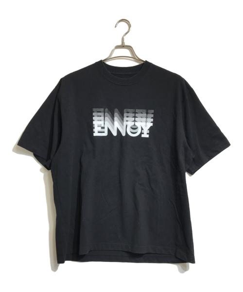 ENNOY（エンノイ）ENNOY (エンノイ) Electric Logo GradationTシャツ ブラック サイズ:Ｍの古着・服飾アイテム