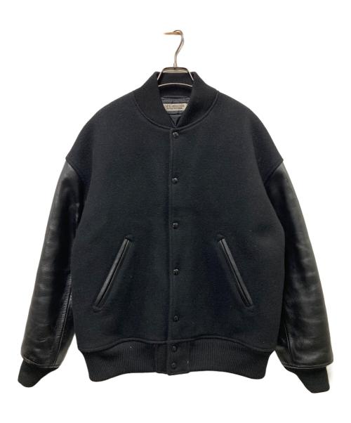 COOTIE PRODUCTIONS（クーティープロダクツ）COOTIE PRODUCTIONS (クーティープロダクツ) Wool Melton Error Fit Stadium Jacket ブラック サイズ:SMALLの古着・服飾アイテム