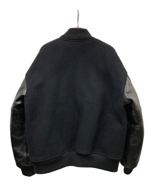 COOTIE PRODUCTIONS（クーティープロダクツ）COOTIE PRODUCTIONS (クーティープロダクツ) Wool Melton Error Fit Stadium Jacket ブラック サイズ:SMALLの古着・服飾アイテム