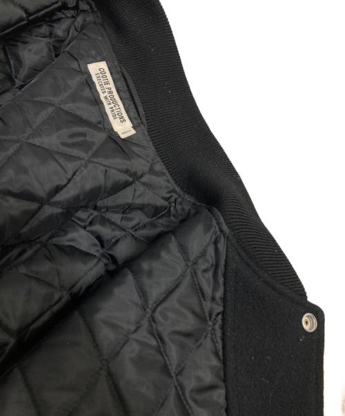 COOTIE PRODUCTIONS（クーティープロダクツ）COOTIE PRODUCTIONS (クーティープロダクツ) Wool Melton Error Fit Stadium Jacket ブラック サイズ:SMALLの古着・服飾アイテム