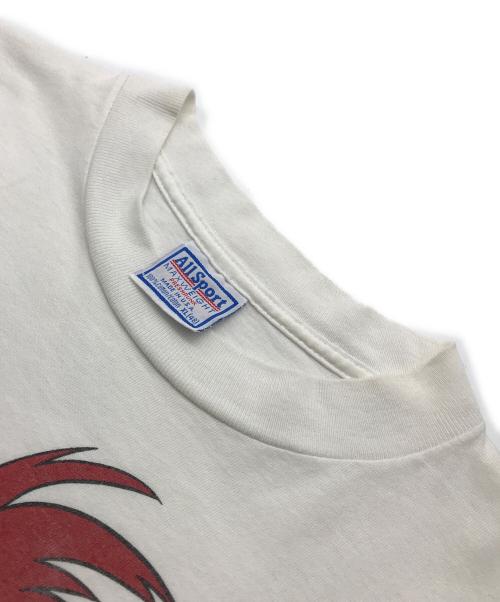 WOODPECKER（ウッドペッカー）WOODPECKER (ウッドペッカー) 90`SキャラプリントTEE ホワイト サイズ:XLの古着・服飾アイテム