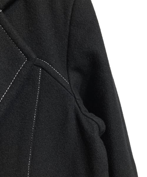 CHRISTIAN DADA（クリスチャンダダ）CHRISTIAN DADA (クリスチャンダダ) Paneled Tailored Melton Coat/パネルド テーラード　メルトンコート ブラック サイズ:46の古着・服飾アイテム
