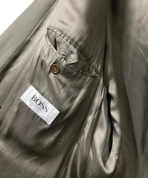 BOSS HUGO BOSS（ボス ヒューゴボス）BOSS HUGO BOSS (ボス ヒューゴボス) シルクダブルチェスターコート グレー サイズ:なしの古着・服飾アイテム