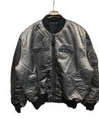 ALPHAアルファ）の古着「MA-1 SCRATCH CORE SPECフライトジャケット」｜ブルー