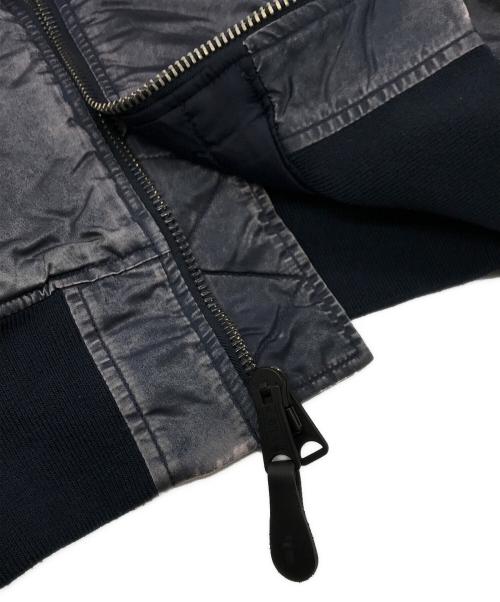 ALPHA（アルファ）ALPHA (アルファ) MA-1 SCRATCH CORE SPECフライトジャケット ブルー サイズ:XLの古着・服飾アイテム