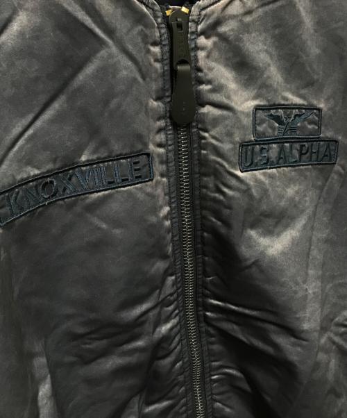 ALPHA（アルファ）ALPHA (アルファ) MA-1 SCRATCH CORE SPECフライトジャケット ブルー サイズ:XLの古着・服飾アイテム