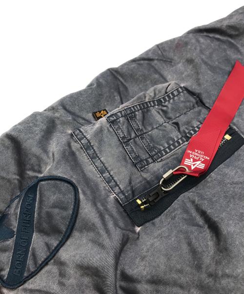 ALPHA（アルファ）ALPHA (アルファ) MA-1 SCRATCH CORE SPECフライトジャケット ブルー サイズ:XLの古着・服飾アイテム