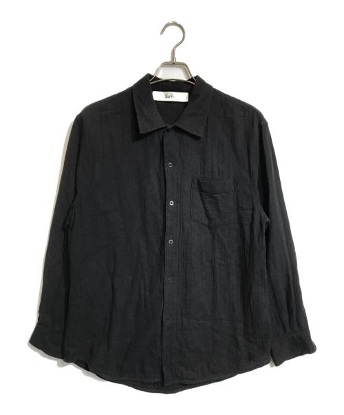 Sefr（セファ）Sefr (セファ) LEO SHIRT ブラック サイズ:Sの古着・服飾アイテム