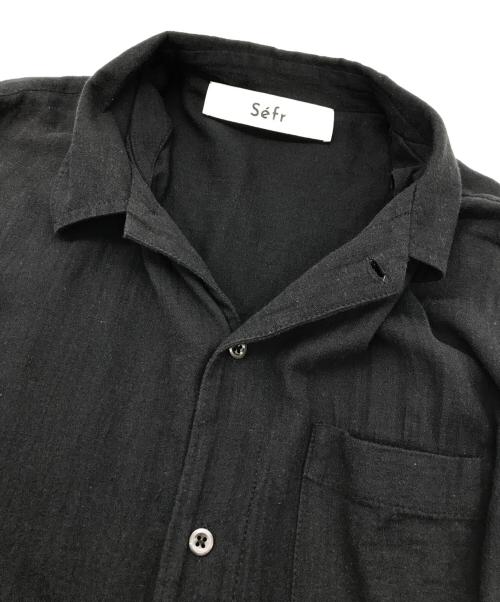 Sefr（セファ）Sefr (セファ) LEO SHIRT ブラック サイズ:Sの古着・服飾アイテム