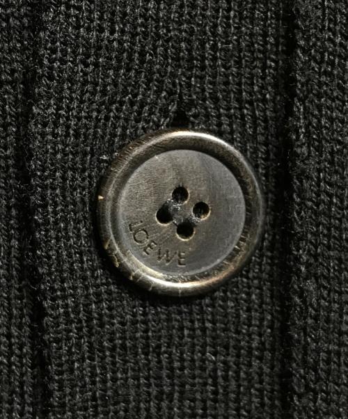 LOEWE（ロエベ）LOEWE (ロエベ) アナグラムロゴ刺繍カーディガン ブラック サイズ:Sの古着・服飾アイテム