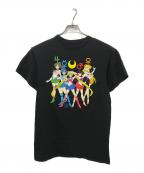 SAILOR MOONセーラームーン）の古着「アニメプリントTシャツ」｜ブラック