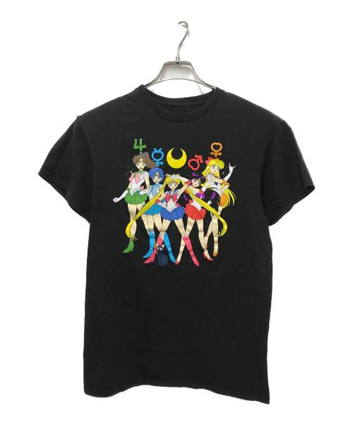SAILOR MOON（セーラームーン）SAILOR MOON (セーラームーン) アニメプリントTシャツ ブラック サイズ:Mの古着・服飾アイテム