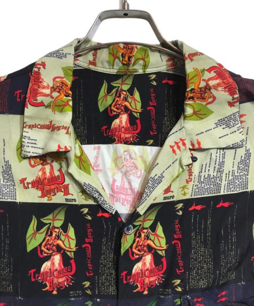 sillage（シアージ）Sillage (シアージ) Dj Muro コラボアロハシャツ ブラック サイズ:Fの古着・服飾アイテム