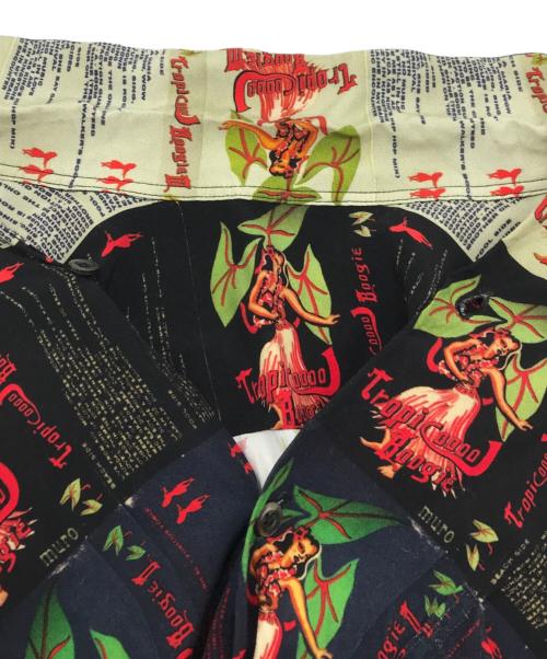 sillage（シアージ）Sillage (シアージ) Dj Muro コラボアロハシャツ ブラック サイズ:Fの古着・服飾アイテム