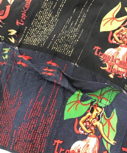 sillage（シアージ）Sillage (シアージ) Dj Muro コラボアロハシャツ ブラック サイズ:Fの古着・服飾アイテム