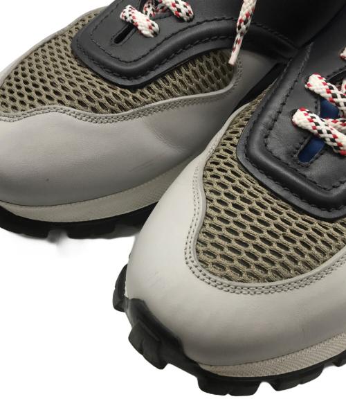 ERMENEGILDO ZEGNA（エルメネジルド・ゼニア）ERMENEGILDO ZEGNA (エルメネジルド・ゼニア) MY CESARE グレー×ブルー サイズ:EU 7 1/2の古着・服飾アイテム