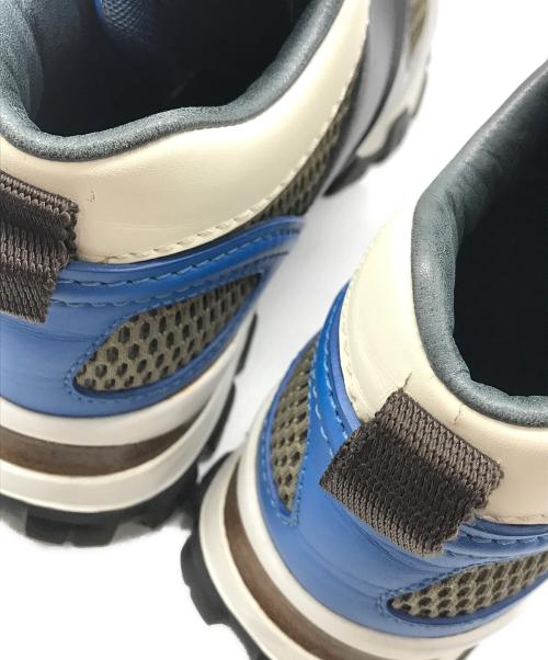 ERMENEGILDO ZEGNA（エルメネジルド・ゼニア）ERMENEGILDO ZEGNA (エルメネジルド・ゼニア) MY CESARE グレー×ブルー サイズ:EU 7 1/2の古着・服飾アイテム