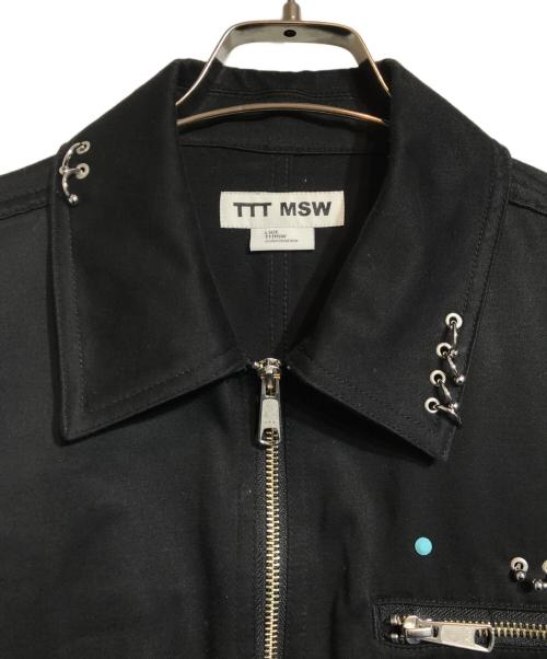 TTT MSW（ティー）TTT MSW (ティー) Work jacket w/pierce ブラック サイズ:Lの古着・服飾アイテム