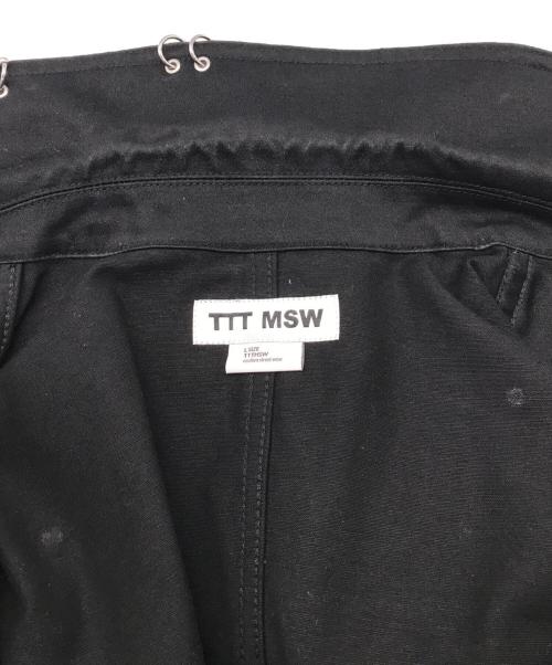 TTT MSW（ティー）TTT MSW (ティー) Work jacket w/pierce ブラック サイズ:Lの古着・服飾アイテム