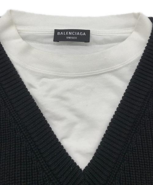 BALENCIAGA（バレンシアガ）BALENCIAGA (バレンシアガ) Layered Sweater ブラック サイズ:1の古着・服飾アイテム