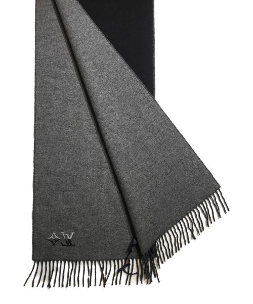 LOUIS VUITTON（ルイ ヴィトン）LOUIS VUITTON (ルイ ヴィトン) マフラー デュアル ブラックの古着・服飾アイテム