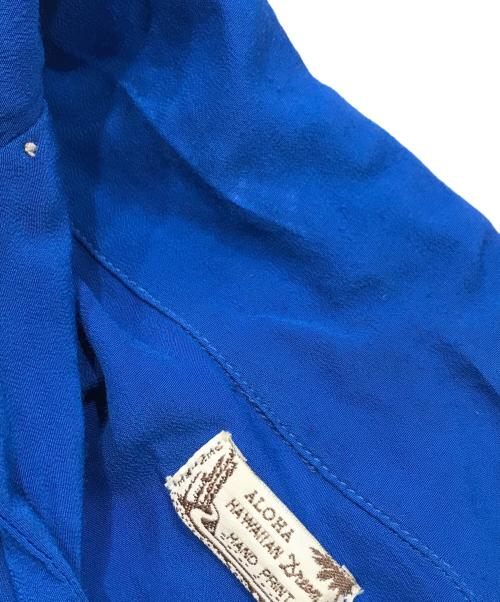DENIME（ドゥニーム）DENIME (ドゥニーム) オールド和柄プリントアロハシャツ ブルー サイズ:Ⅿの古着・服飾アイテム