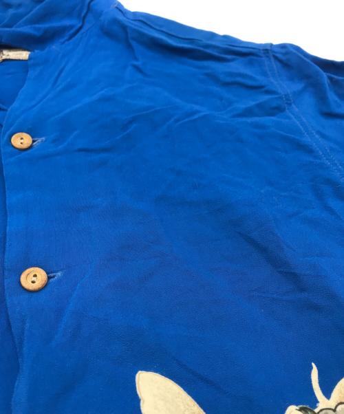 DENIME（ドゥニーム）DENIME (ドゥニーム) オールド和柄プリントアロハシャツ ブルー サイズ:Ⅿの古着・服飾アイテム