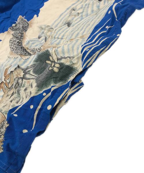 DENIME（ドゥニーム）DENIME (ドゥニーム) オールド和柄プリントアロハシャツ ブルー サイズ:Ⅿの古着・服飾アイテム