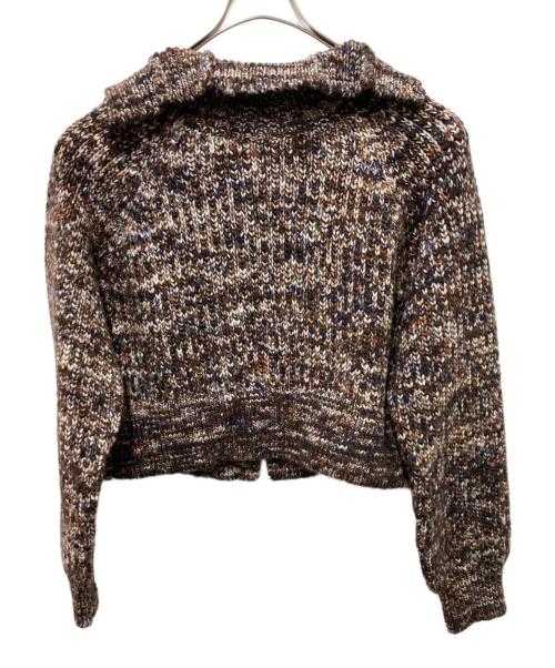 artens（アーテンス）artens (アーテンス) PRINTDYE YARN FRONT BACK WEAR PULLOVER ブラウン サイズ:1の古着・服飾アイテム