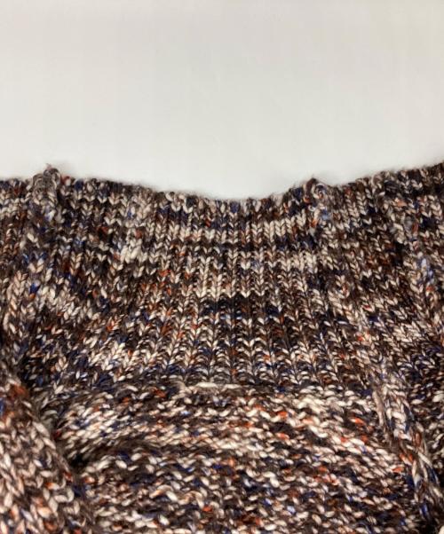 artens（アーテンス）artens (アーテンス) PRINTDYE YARN FRONT BACK WEAR PULLOVER ブラウン サイズ:1の古着・服飾アイテム