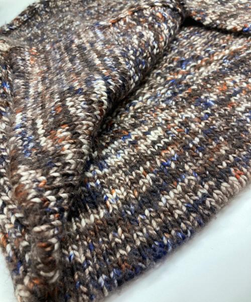 artens（アーテンス）artens (アーテンス) PRINTDYE YARN FRONT BACK WEAR PULLOVER ブラウン サイズ:1の古着・服飾アイテム