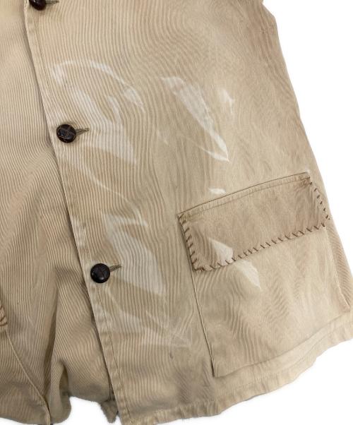 julmor（ジュルモア）julmor (ジュルモア) ギャバジンステッチカバーオール ベージュ サイズ:不明の古着・服飾アイテム