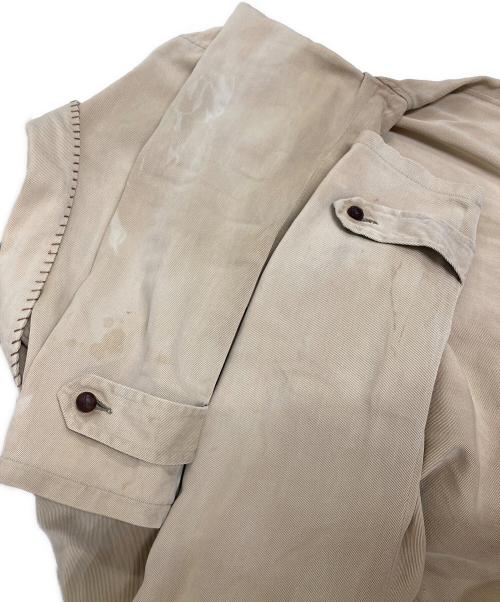 julmor（ジュルモア）julmor (ジュルモア) ギャバジンステッチカバーオール ベージュ サイズ:不明の古着・服飾アイテム