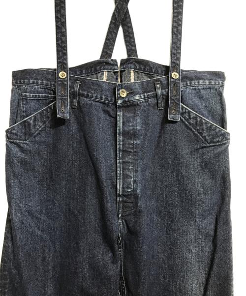 VISVIM（ビズビム）VISVIM (ビズビム) SS KAFKA BRACES PANTS DMGD インディゴ サイズ:3の古着・服飾アイテム