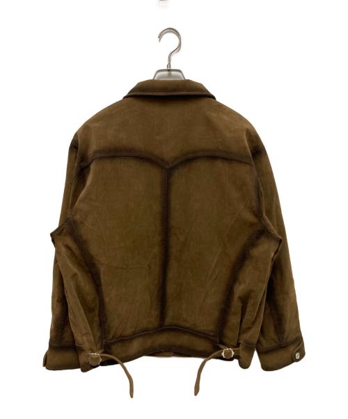 Fano Studios（ファノ ストゥディオズ）Fano Studios (ファノ ストゥディオズ) レトロ加工 スエード調ジャケット ブラウン サイズ:Sの古着・服飾アイテム