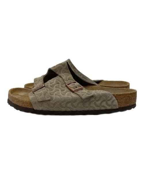BIRKENSTOCK（ビルケンシュトック）BIRKENSTOCK (ビルケンシュトック) BEAMS (ビームス) Zurich BONE PATTERN グレー サイズ:27の古着・服飾アイテム