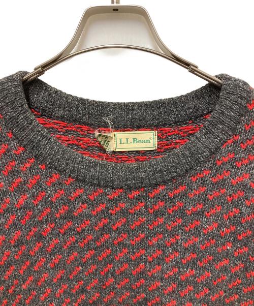 L.L.Bean（エルエルビーン）L.L.Bean (エルエルビーン) 80’Sバーズアイニット グレー サイズ:Lの古着・服飾アイテム