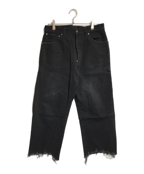 CLAMP（クランプ）CLAMP (クランプ) カットオフデニムパンツ ブラック サイズ:3の古着・服飾アイテム