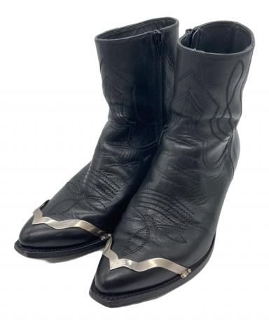 ガ*ン様 CELINE ブラックレザーウエスタンブーツ　付属品完備　41 ガ*ン様 CELINE ブラックレザーウエスタンブーツ 付属品完備 41 ガ*ン