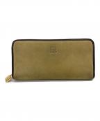 LOEWEロエベ）の古着「スエードラウンドファスナー長財布」｜ブラウン