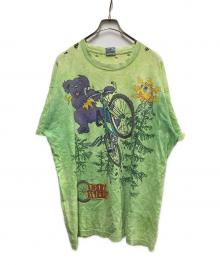 LIQUID BLUE（リキッドブルー）の古着「タイダイTシャツ」｜グリーン×パープル