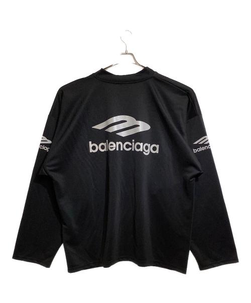 BALENCIAGA（バレンシアガ）BALENCIAGA (バレンシアガ) 3B Sports Icon Ski Long Sleeve T-Shirt ブラック サイズ:Lの古着・服飾アイテム