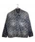 BALENCIAGA（バレンシアガ）の古着「オールオーバーロゴデニムジャケット」｜グレー