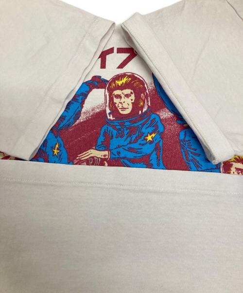 SAINT MICHAEL（セントマイケル）SAINT MICHAEL (セントマイケル) A BATHING APE (ア ベイシング エイプ) 猿人戦隊セイントエイプTシャツ ホワイト サイズ:Sの古着・服飾アイテム