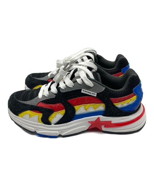 BAPESTA（ベイプスタ）BAPESTA (ベイプスタ) SHARK STA MALAYSIA ブラック×ブルー サイズ:24の古着・服飾アイテム