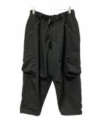 TIGHTBOOTH PRODUCTIONタイトブースプロダクション）の古着「RIPSTOP CARGO BALLOON PANTS」｜ブラック
