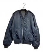 JOHN LAWRENCE SULLIVANジョン ローレンス サリバン）の古着「BACK FUR MA-1」｜ブラック