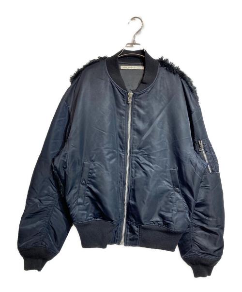 JOHN LAWRENCE SULLIVAN（ジョン ローレンス サリバン）JOHN LAWRENCE SULLIVAN (ジョン ローレンス サリバン) BACK FUR MA-1 ブラック サイズ:48の古着・服飾アイテム