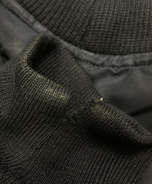 JOHN LAWRENCE SULLIVAN（ジョン ローレンス サリバン）JOHN LAWRENCE SULLIVAN (ジョン ローレンス サリバン) BACK FUR MA-1 ブラック サイズ:48の古着・服飾アイテム